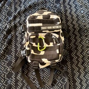 Limited edition print (🐮) Wolfpak Cow Camouflage Mini Tactical Backpack